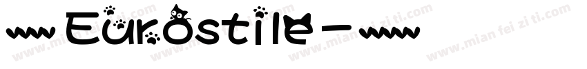 英文字体 Eurostile字体转换